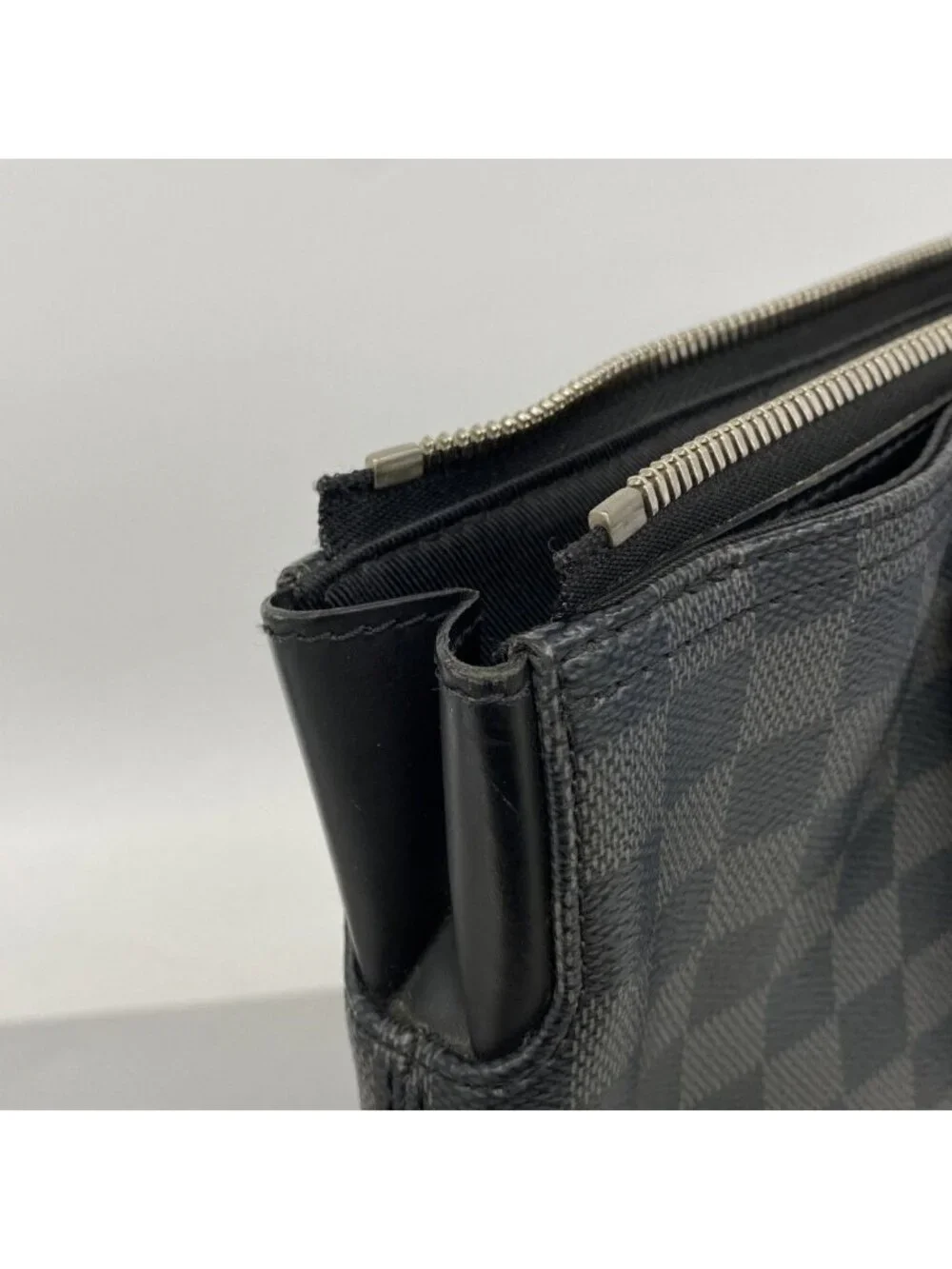 Louis Vuitton Handbag Damier Graphite Anton Tote Black Gray